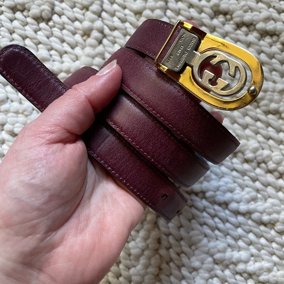 Gucci | Vintage Reversible Leather Gucci Belt - Picture 8 of 15